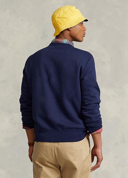 Navy pánská sportovní fleecová mikina Ralph Lauren Polo Navy pánská sportovní fleecová mikina Ralph Lauren Polo