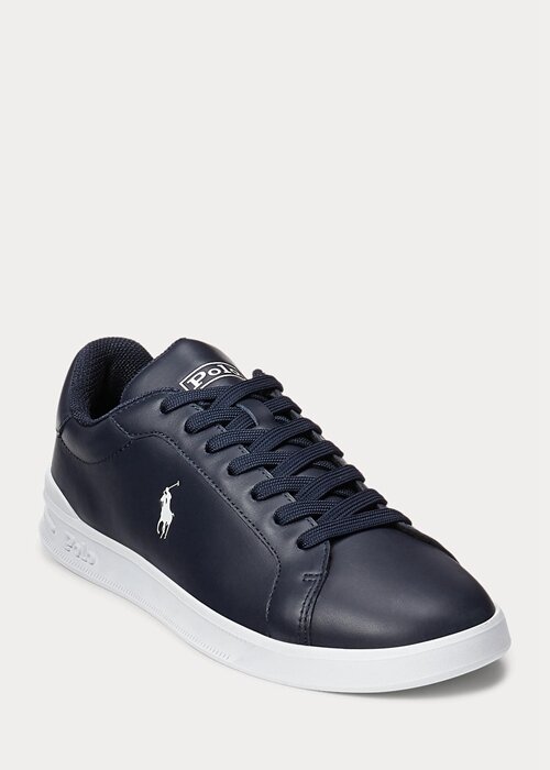 Námořnické / bílé pánské kožené tenisky Ralph Lauren Heritage Court II Námořnické / bílé pánské kožené tenisky Ralph Lauren Heritage Court II