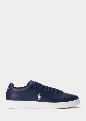 Námořnické / bílé pánské kožené tenisky Ralph Lauren Wilton Námořnické / bílé pánské kožené tenisky Ralph Lauren Wilton