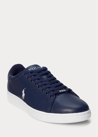 Námořnické / bílé pánské kožené tenisky Ralph Lauren Wilton Námořnické / bílé pánské kožené tenisky Ralph Lauren Wilton