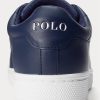 Námořnické / bílé pánské kožené tenisky Ralph Lauren Wilton