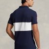 Námořnické / bílé pánské polokošile ze síťoviny Ralph Lauren Big Pony Námořnické / bílé pánské polokošile ze síťoviny Ralph Lauren Big Pony