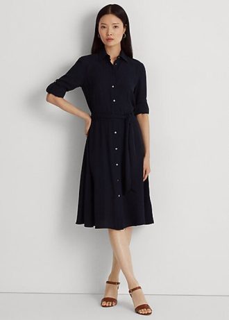 Námořnické dámské šaty Ralph Lauren Fit-and-Flaredress