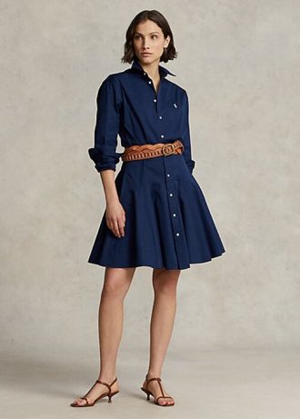 Námořnické dámské šaty Ralph Lauren s panely