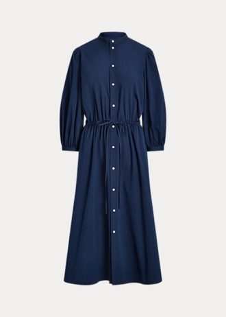 Námořnické dámské bavlněné širokolátkové šaty Ralph Lauren