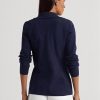 Námořnické dámské blejzry ze směsi bavlny Ralph Lauren Námořnické dámské blejzry ze směsi bavlny Ralph Lauren