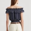 Námořnická dámská blůza Ralph Lauren s puntíkovanými puntíky Námořnická dámská blůza Ralph Lauren s puntíkovanými puntíky