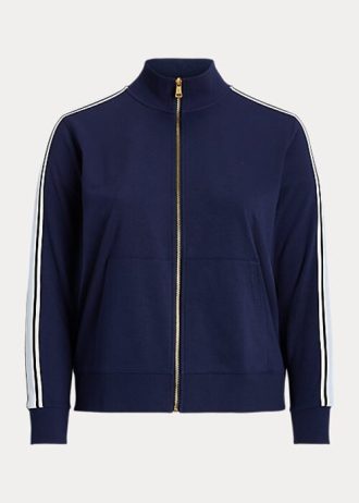 Námořnické dámské bundy Ralph Lauren French Terry s celorozepínacím zipem