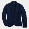 Námořnické dámské bundy Ralph Lauren prošívané Indigo Jersey