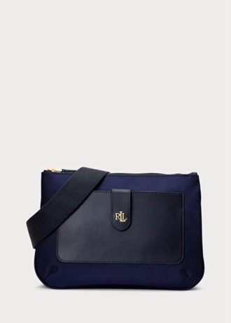 Námořnické dámské crossbody kabelky Ralph Lauren Oxford Medium Jamey