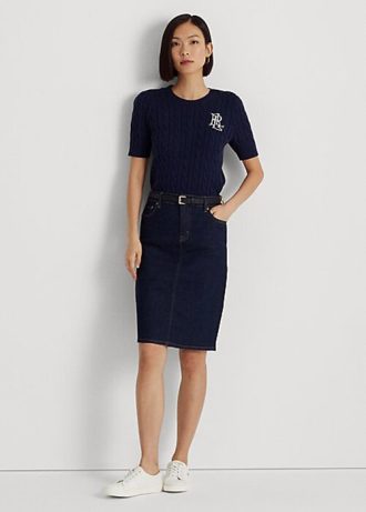 Námořnické dámské džínové sukně Ralph Lauren Námořnické dámské džínové sukně Ralph Lauren