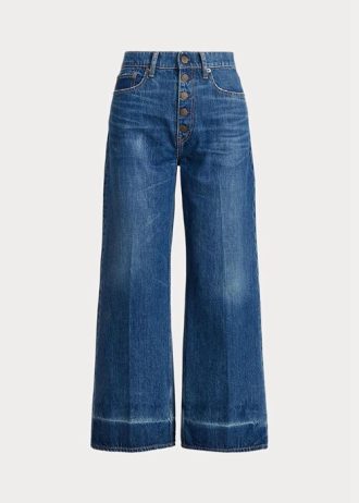 Námořnické dámské džíny Ralph Lauren s širokými nohavicemi