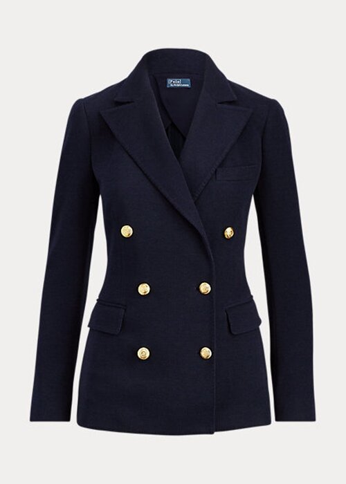 Námořnické dámské dvouřadé pletené blejzry Ralph Lauren Námořnické dámské dvouřadé pletené blejzry Ralph Lauren