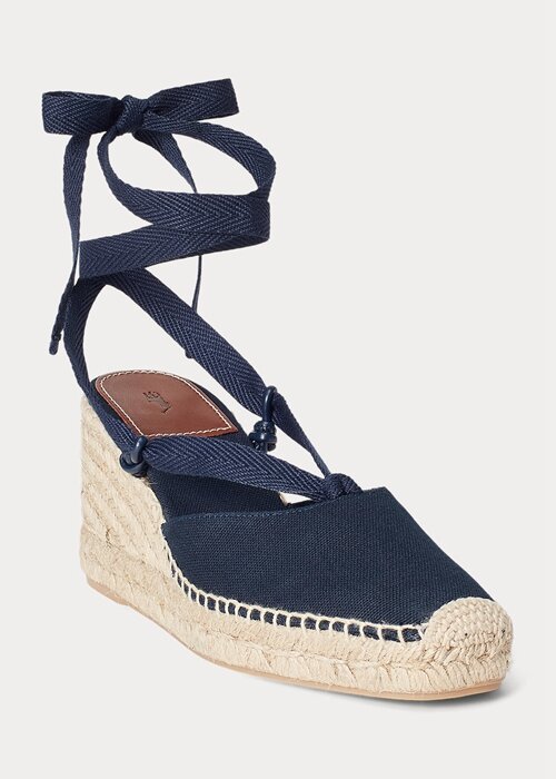 Námořnická dámská espadrilka na plátně Ralph Lauren Námořnická dámská espadrilka na plátně Ralph Lauren