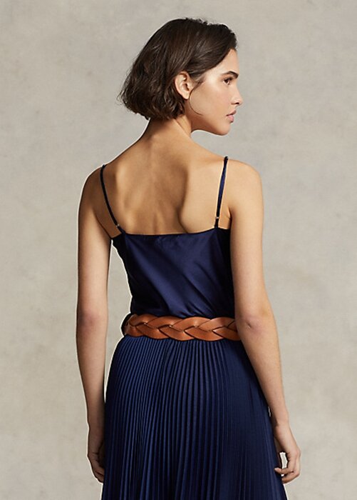 Námořnické dámské hedvábné košilky Ralph Lauren Námořnické dámské hedvábné košilky Ralph Lauren