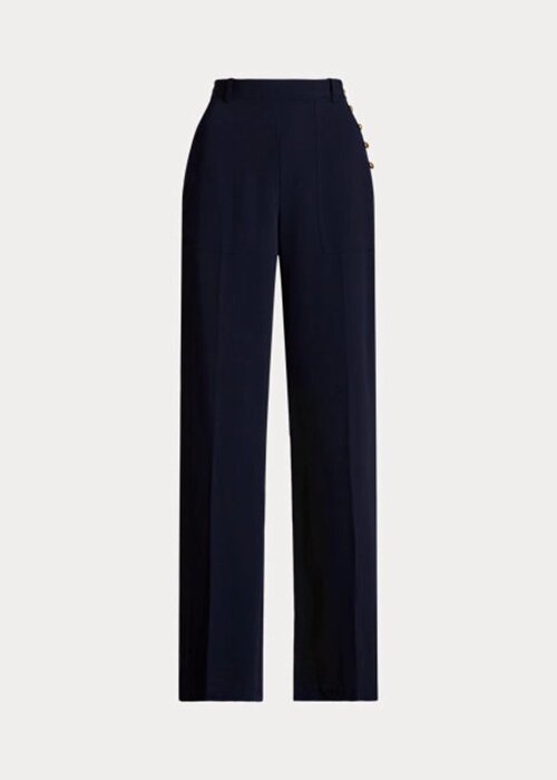 Námořnické dámské široké kalhoty Ralph Lauren Cady Námořnické dámské široké kalhoty Ralph Lauren Cady