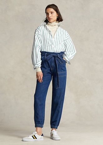 Námořnické dámské Jogger Jeans Ralph Lauren Paperbag