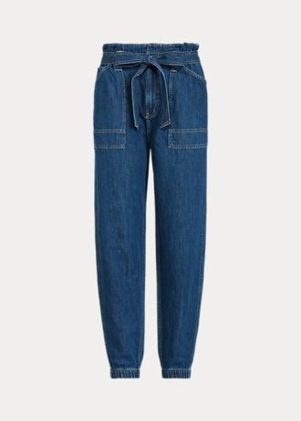 Námořnické dámské Jogger Jeans Ralph Lauren Paperbag