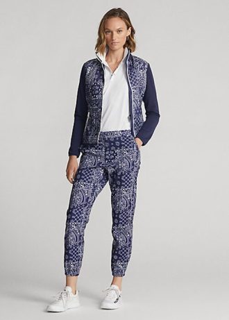 Námořnické dámské kalhoty Ralph Lauren Bandana-Print Jogger