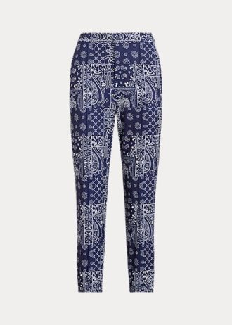 Námořnické dámské kalhoty Ralph Lauren Bandana-Print Jogger