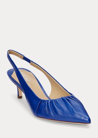 Námořnické dámské kožené podpatky Ralph Lauren Lolah Nappa Námořnické dámské kožené podpatky Ralph Lauren Lolah Nappa
