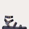 Námořnické dámské kožené sandály Ralph Lauren Kayleen Nappa