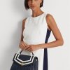 Námořnické dámské kožené tašky Ralph Lauren Nappa Medium Farrah Satchel Bags