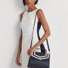 Námořnické dámské kožené tašky Ralph Lauren Nappa Medium Farrah Satchel Bags