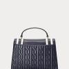 Námořnické dámské kožené tašky Ralph Lauren Nappa Medium Farrah Satchel Bags