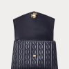 Námořnické dámské kožené tašky Ralph Lauren Nappa Medium Farrah Satchel Bags