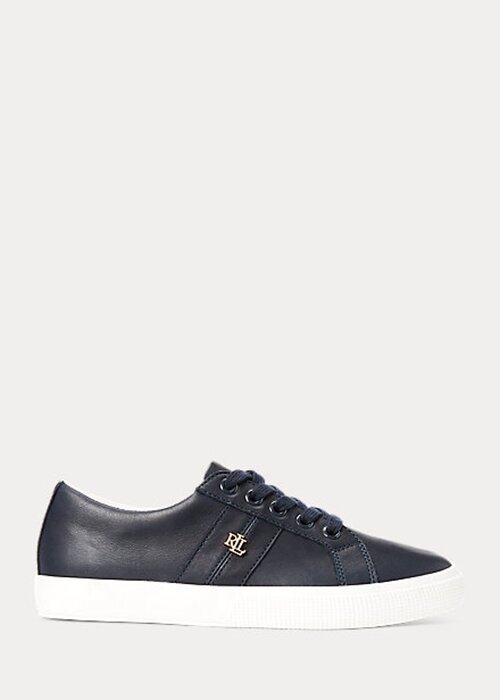 Námořnické dámské kožené tenisky Ralph Lauren Janson II Nappa Námořnické dámské kožené tenisky Ralph Lauren Janson II Nappa