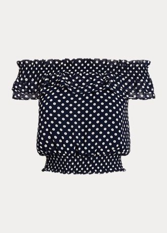 Námořnická dámská košile s blůzou Ralph Lauren s puntíky Námořnická dámská košile s blůzou Ralph Lauren s puntíky