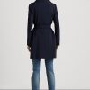 Námořnické dámské krepové zavinovací kabáty Ralph Lauren Námořnické dámské krepové zavinovací kabáty Ralph Lauren