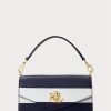 Námořnické dámské malé crossbody kabelky Tayler z kůže Ralph Lauren