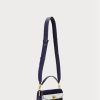 Námořnické dámské malé crossbody kabelky Tayler z kůže Ralph Lauren