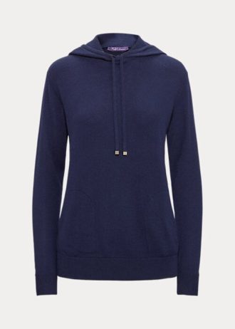 Námořnická dámská mikina s kapucí Ralph Lauren Cashmere Námořnická dámská mikina s kapucí Ralph Lauren Cashmere