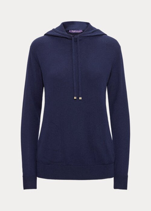 Námořnická dámská mikina s kapucí Ralph Lauren Cashmere Námořnická dámská mikina s kapucí Ralph Lauren Cashmere