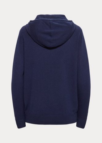 Námořnická dámská mikina s kapucí Ralph Lauren Cashmere Námořnická dámská mikina s kapucí Ralph Lauren Cashmere