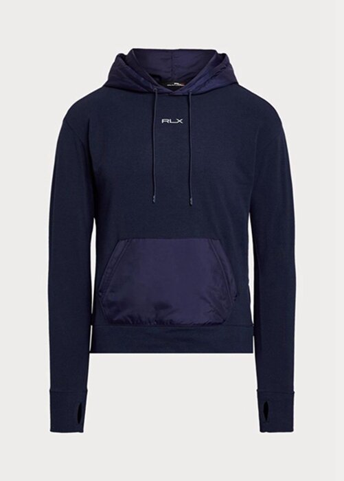 Námořnická dámská mikina s kapucí Ralph Lauren GolfLogo Hybrid Jersey Námořnická dámská mikina s kapucí Ralph Lauren GolfLogo Hybrid Jersey