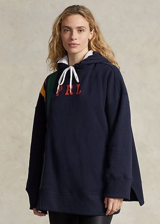 Námořnické dámské mikiny Ralph Lauren Striped Fleece Logo Námořnické dámské mikiny Ralph Lauren Striped Fleece Logo
