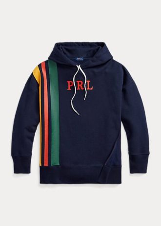 Námořnické dámské mikiny Ralph Lauren Striped Fleece Logo Námořnické dámské mikiny Ralph Lauren Striped Fleece Logo