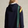 Námořnické dámské mikiny Ralph Lauren Striped Fleece Logo Námořnické dámské mikiny Ralph Lauren Striped Fleece Logo