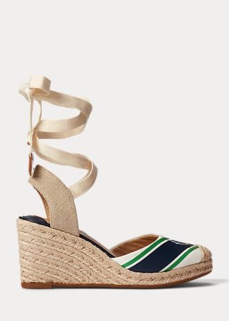 Námořnická dámská plátěná espadrilka Ralph Lauren Paislee