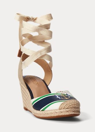 Námořnická dámská plátěná espadrilka Ralph Lauren Paislee
