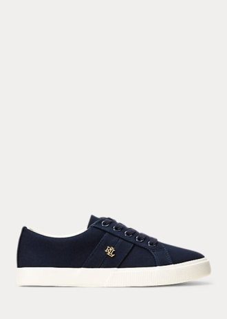 Námořnické dámské plátěné tenisky Ralph Lauren Janson II