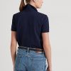 Námořnické dámské polokošile Ralph Lauren Patchwork Piqué