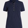 Námořnické dámské polokošile Ralph Lauren Piqué s puntíkem