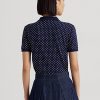 Námořnické dámské polokošile Ralph Lauren Piqué s puntíkem