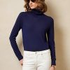 Námořnické dámské rolákové svetry Ralph Lauren Cashmere Námořnické dámské rolákové svetry Ralph Lauren Cashmere