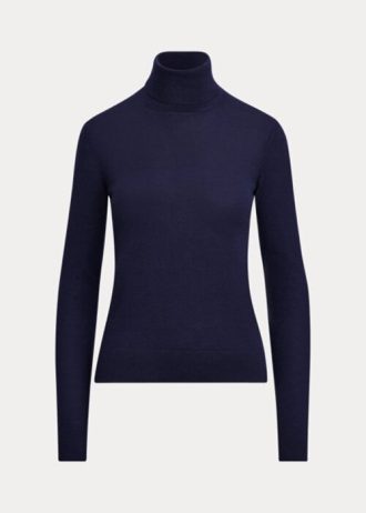 Námořnické dámské rolákové svetry Ralph Lauren Cashmere Námořnické dámské rolákové svetry Ralph Lauren Cashmere